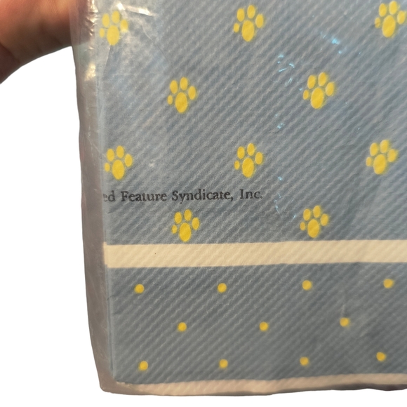 VintagGarfield Tablecloth Paper NIP 54x 96 Gibson Jim Davis Birthday - Picture 2 of 6